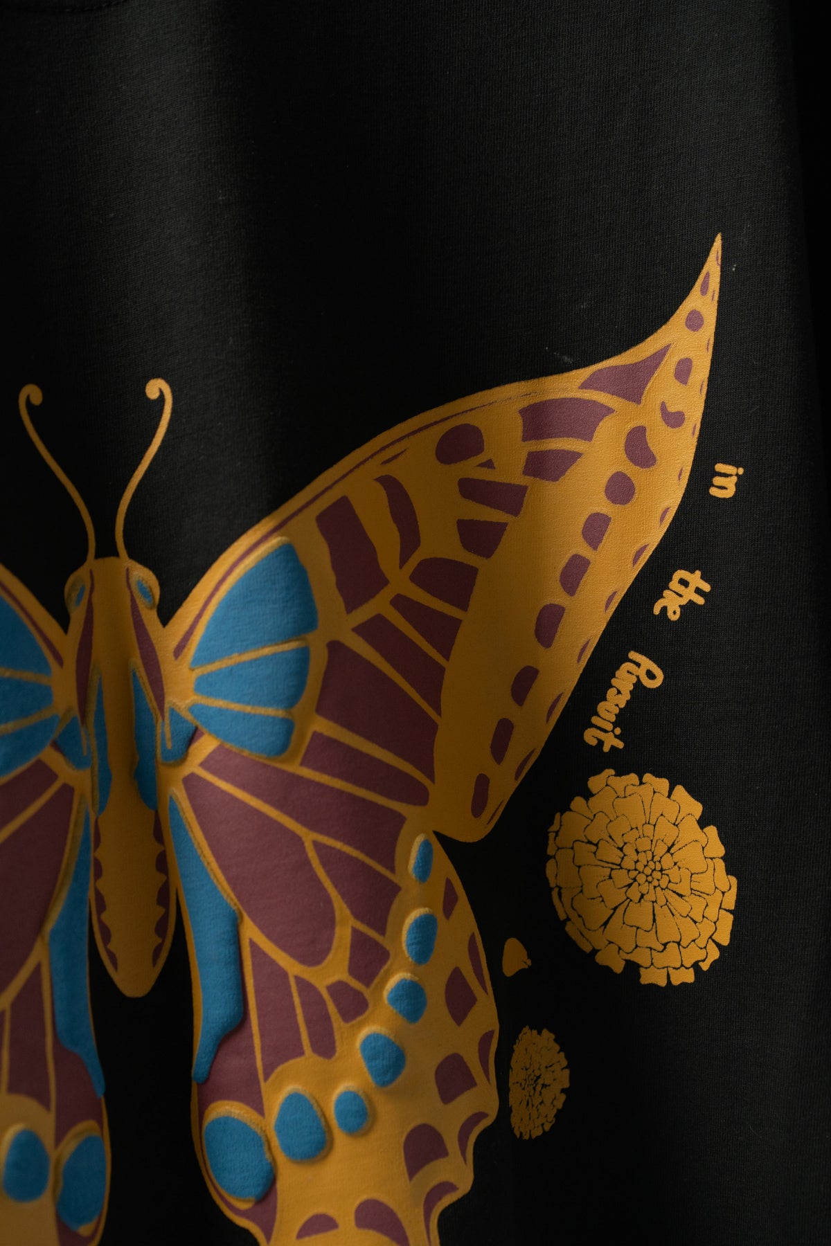 butterfly effect puff printed t-shirt