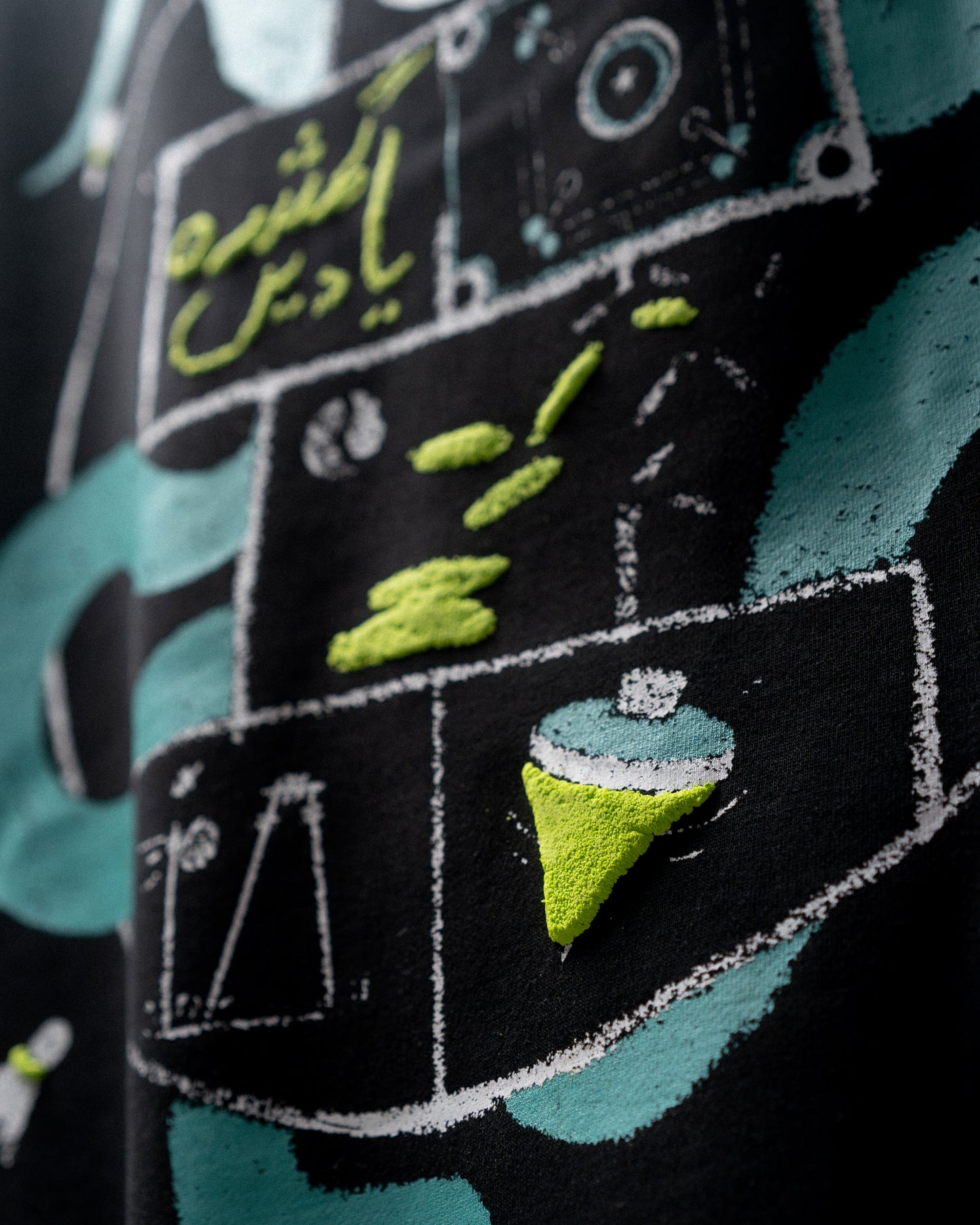 reminiscence puff printed hoodie