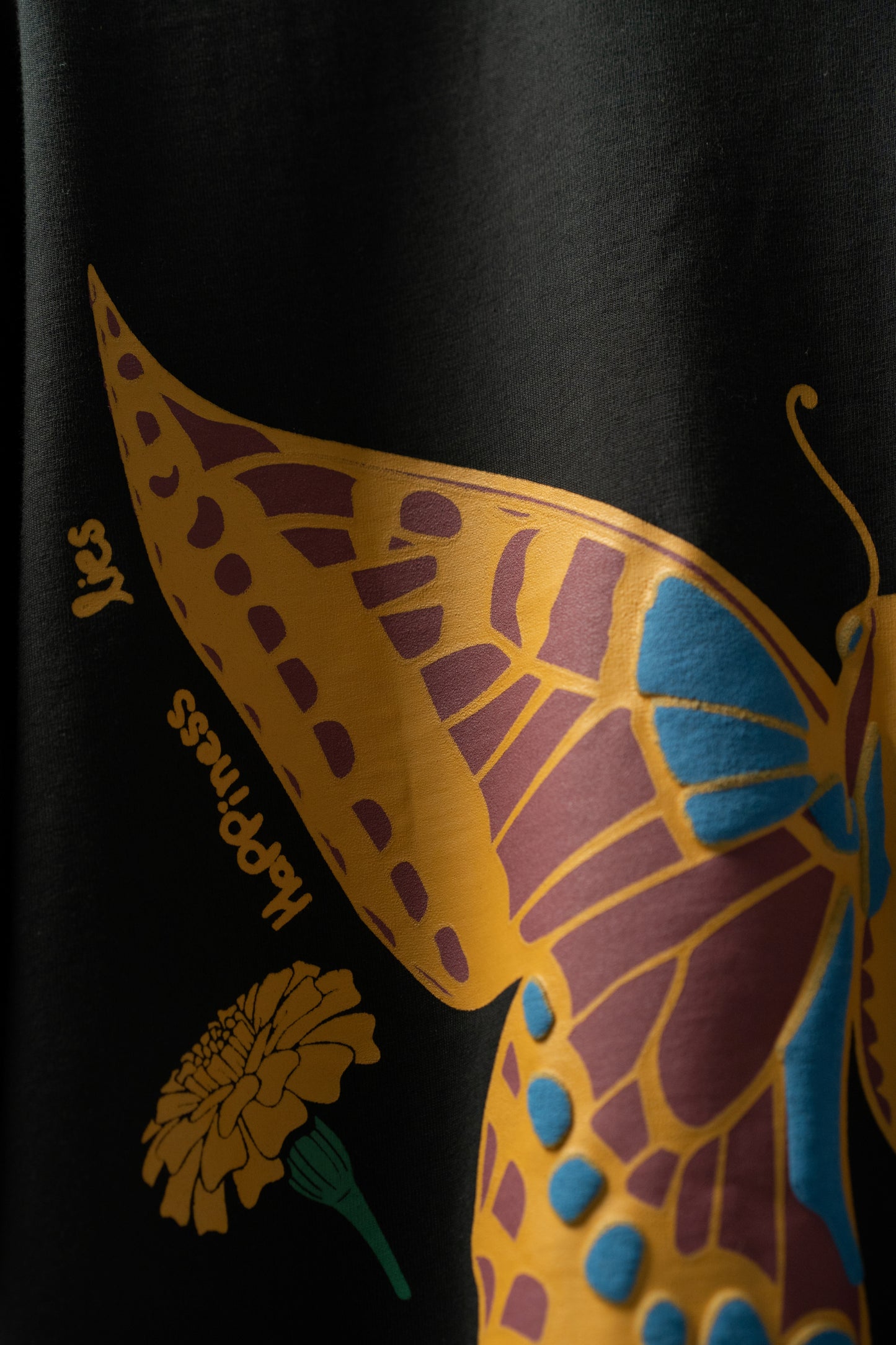 butterfly effect puff printed t-shirt