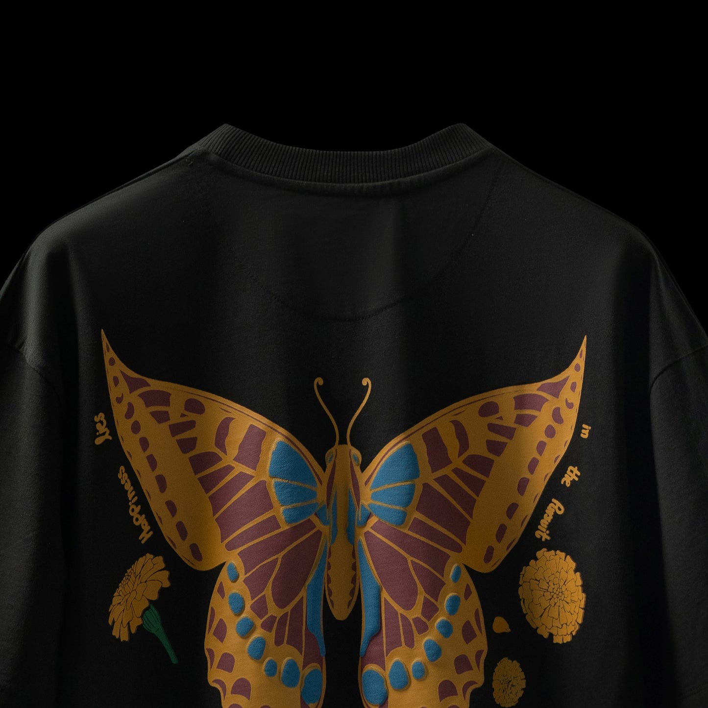 butterfly effect puff printed t-shirt