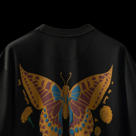 butterfly effect puff printed t-shirt