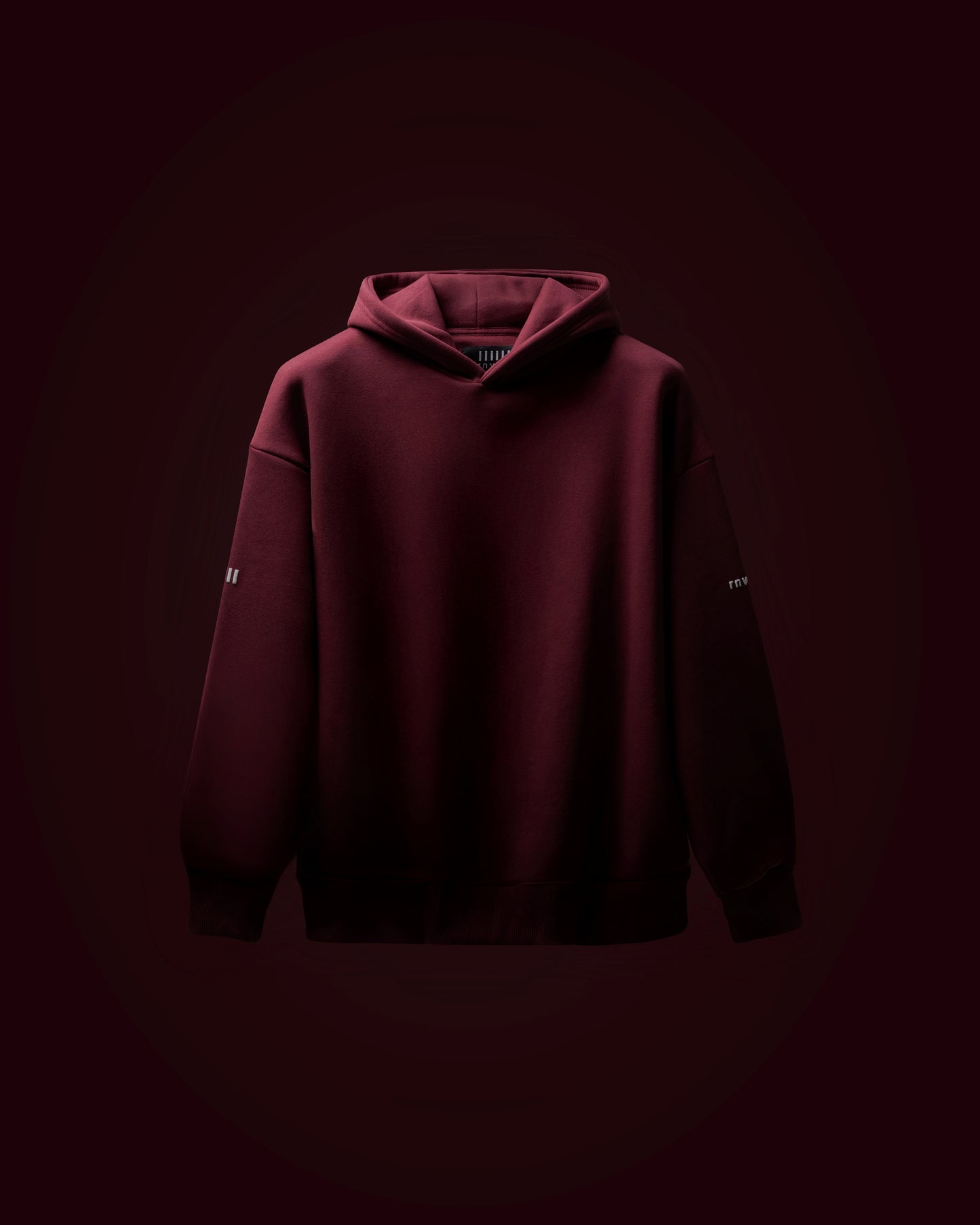 voided puff printed hoodie