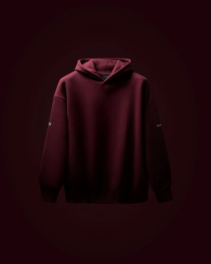 voided puff printed hoodie